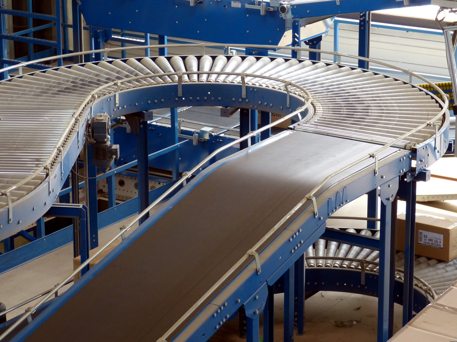 Transportbaan in een productiehal